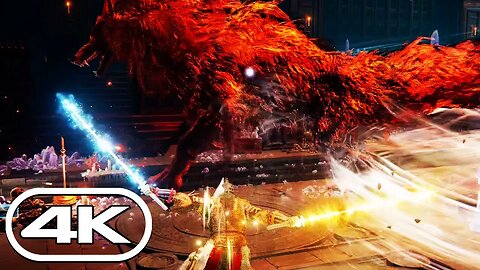Elden Ring - Red Wolf of Radagon Boss Fight (4K HDR 60FPS)