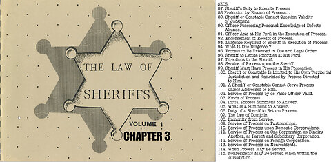 The Law of Sheriffs Chapter 3