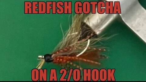 Redfish Gotcha 2/0 Hook with a flymen.com Large Shrimp & Cray Tail #fishing #redfish #surf #fish