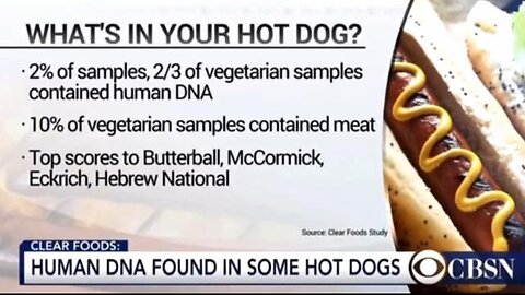 HUMAN DNA IN HOT DOGS