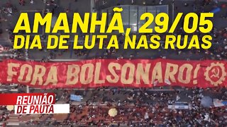 Amanhã, 29/05, dia de luta nas ruas - Reunião de Pauta nº 733 - 28/05/21