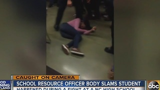 Video shows North Carolina school officer body slam student