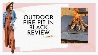 Outdoor fire pit in black review