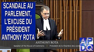 Scandale au Parlement, L'excuse du Président, M. Anthony Rota