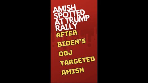 Very rare for the Amish to get involved politically!