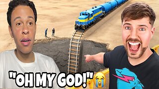 Terry Simmons Reacts To Train vs Giant Pit!