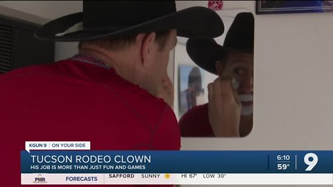 Meet the man behind the face paint: Tucson's new rodeo clown