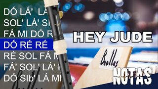 Hey Jude - Beatles - Notas para flauta doce contralto