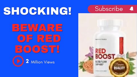 ShOCKINg‼️ BEWARE OF RED BOOST ‼️💯💯