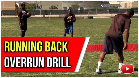 Running Back Skills and Drills - Overrun Drill featuring Coach Garret Chachere
