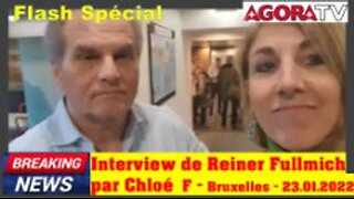 (CENSORED) Interview of Reiner Fullmich by French Agora TV News - 1/23/22