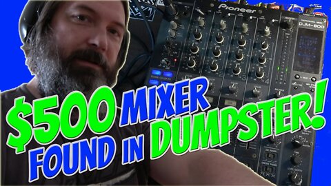 I Found a $500 Mixer in a GUITAR CENTER DUMPSTER...and it WORKS??? | Pioneer DJM800