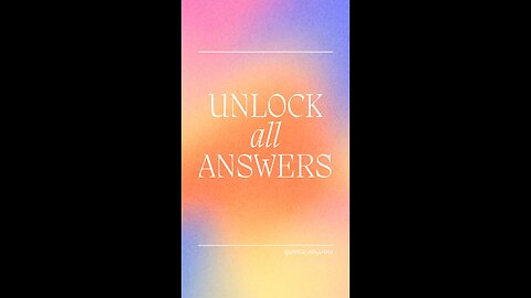 The Key to Unlocking All Answers: Revelations and Anointing