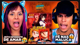 2 EM 1 - FELICIA ROCK | MEU JEITO YANDERE 1 e 2 | [React em Casal] 🔥