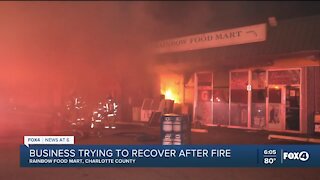 A fire closes local food mart
