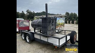 Custom - 2017 7' x 16' Open Barbecue Smoker Trailer | Mobile BBQ Unit for Sale in California