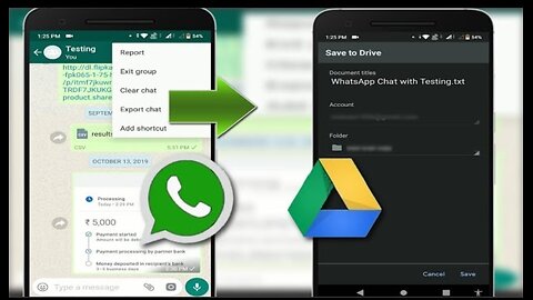 How to save your WhatsApp chat in Google drive