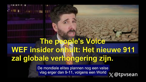 WEF INSIDER ONTHULT: Het Nieuwe 911 Zal Globale Verhongering zijn. Eng,NL