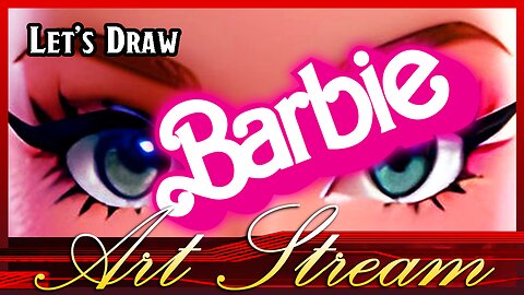 Artist draws BARBIE from scratch LIVE from start to finish and then gives it away!