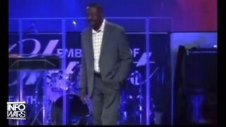 Black pastor talking about biden