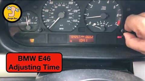 how to change Time On BMW E46 3 Series