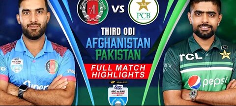 Pakistan vs Afghanistan 3rd ODI Pakistan win🤔