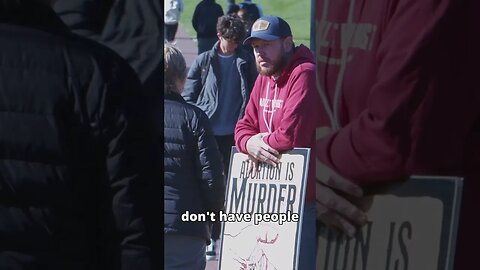 Cyclist Hits Abolitionist Sign