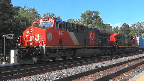 CN 💯th Anniversary Heritage Unit Leading CSX Ethanol Train