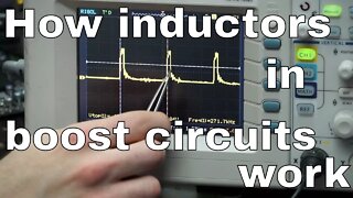 What is an inductor and how does it boost voltage?