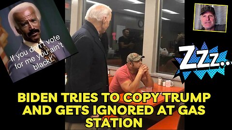 Biden tries to copy Trump and gets ignored at gas station