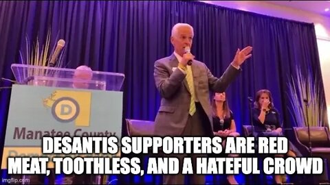 Charlie Crist Calls DeSantis Supporters Red Meat, Toothless, Hateful Crowd