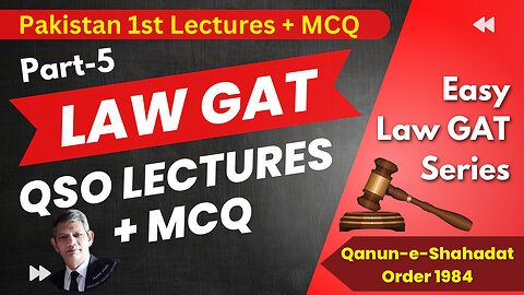 Law GAT QSO plus MCQ Part 5