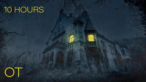 Spooky Stormy Night at the Old Abandoned House | Heavy Rain & Thunder Sounds | Relax | Study | Sleep