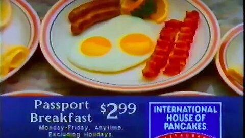 "Cliff Here At IHOP" 1993 Breakfast Commercial
