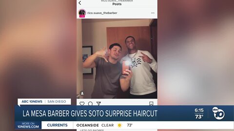 La Mesa barber asked to cut Padres player Juan Soto's hair ahead of debut game