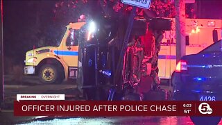 Maple Heights Police Officer injured during chase