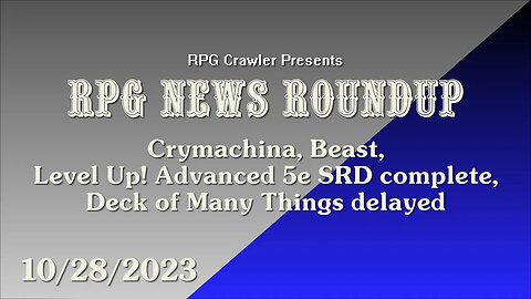 RPG News Roundup (10-28-2023)