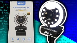 Webcam with a Built-In Ring Light! The Jiga Stream Webcam!