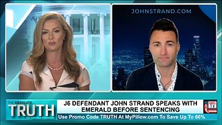 J6 DEFENDANT JOHN STRAND SPEAKS WITH EMERALD ROBINSON BEFORE SENTENCING