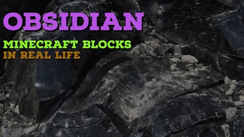 What Is Obsidian Made Of? | Minecraft Blocks In Real Life #shorts
