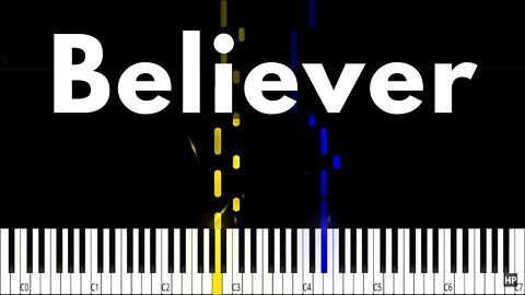 Believer - Imagine Dragons - Piano Tutorial