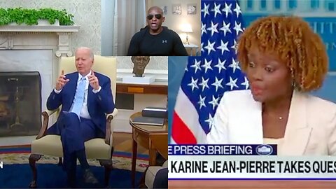 LMAO! Joe Biden And Karine Jean Pierre Talk Of Building A Border Wall