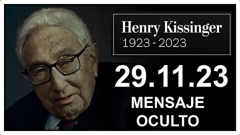 LA MORTE DI HENRY KISSINGER NASCONDE QUESTO MESSAGGIO CABALISTICO.Henry Kissinger,ricordato come ex Segretario di Stato degli Stati Uniti d'America,muore finalmente all'età di 100 anni.UNA MERDA DI MENO,PORTERà NELLA TOMBA PURE I SUOI SOLDI