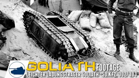 Rare WW2 Goliath Tracked Mine - Footage - Leichter Ladungsträger Goliath Sd.Kfz. 302/303.