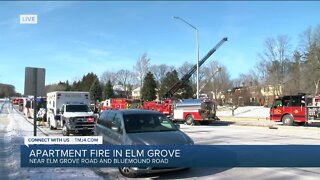 Crews respond to apartment fire in Elm Grove