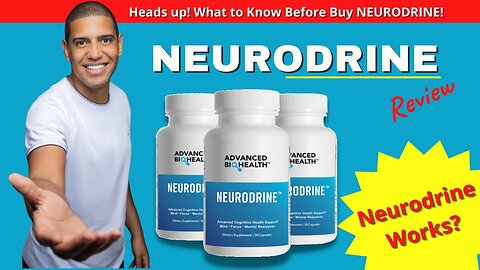 NEURODRINE REVIEW - What to Know Before Buy! Neurodrine Works! Neurodrine is good!