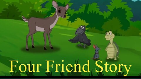 Four Friends | English Cartoon | Panchatantra Moral Stories for Kids | Bashir Cartoon TV English