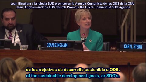 Jean Bingham and the LDS Church Promote the UN's Communist SDG Agenda