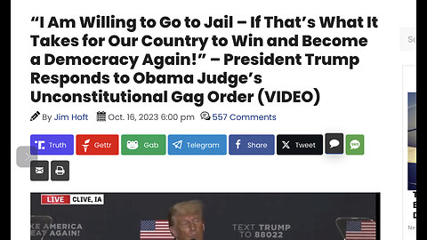 President Trump Responds to Obama Judge’s Unconstitutional Gag Order