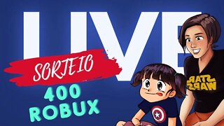 🔴 Live Roblox - HOJE É DIA DE SORTEIO DE 400 ROBUX !!!!!!!! 🤩🙀🥳🤑🟢
